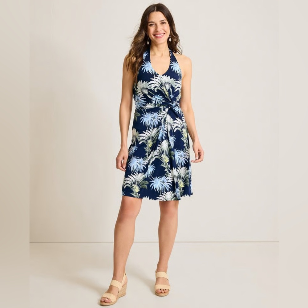 TOMMY BAHAMA Sophia Palisade Palms Halter Dress